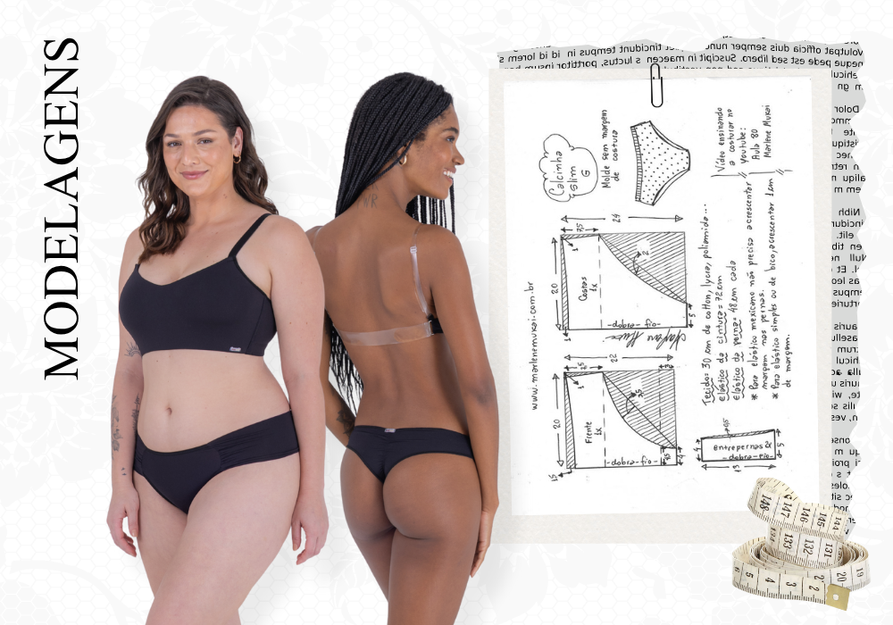 Entenda sobre modelagem de lingerie e escolha sua favorita.
